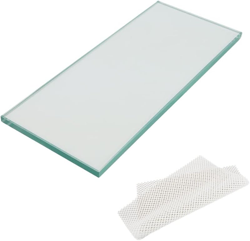 SCOTTCHEN Float Plate Glass Lapping Plate for Scary Sharp System 5-1/8in W x 11-7/8in L x 8mm T, with Anti-slip mat-1pcs - Image 1